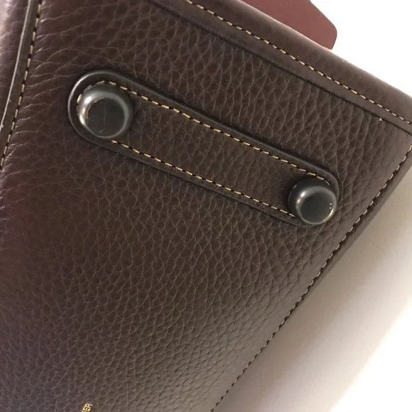 Coach 1941 Rogue in Oxblood Whipstitch Handles Suede 3-Way Carry Rare 58116 - Picture 6 of 16